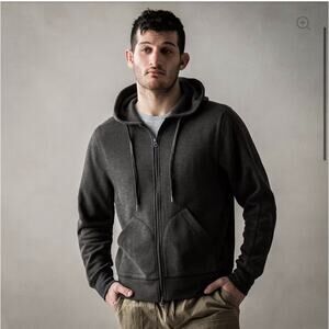 Nwt Fieldworth Full‎ Zip Hoodie Ribbed Size Large Graphite